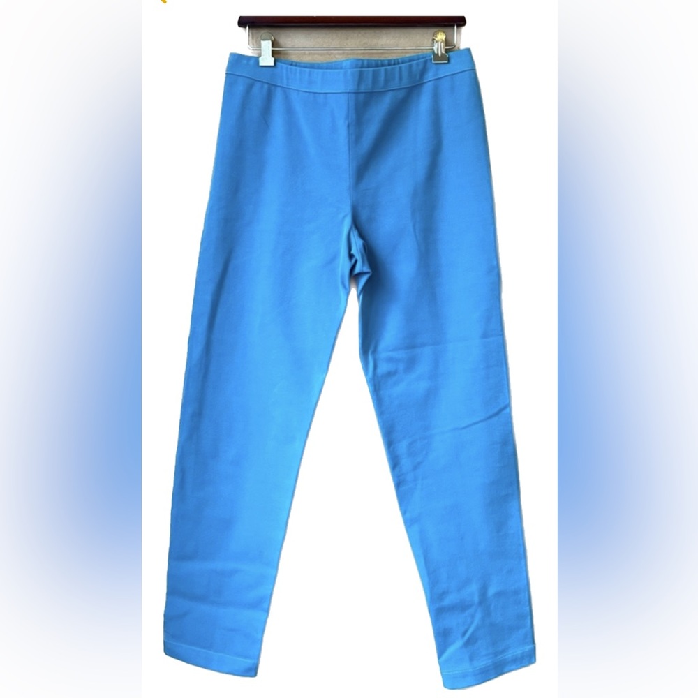 St. John Turquoise stretch pants with elastic waist